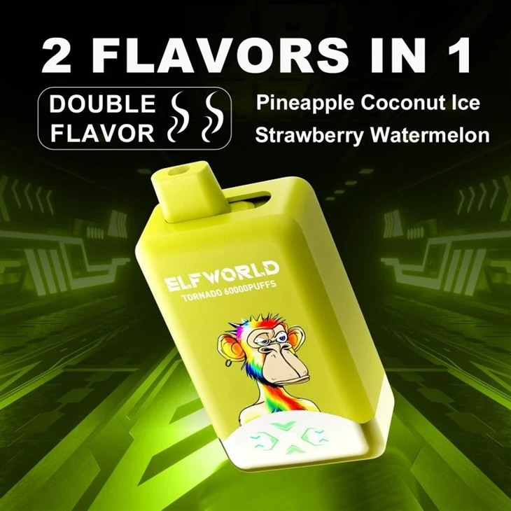 E40 Pineapple Coconut Ice+Strawberry Watermelon_ELFWORLD TORNADO 60000