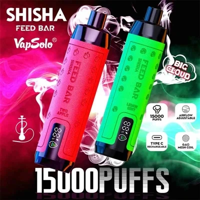 Wat is de productbeoordeling van VapSolo Feed Bar Shisha 15000?