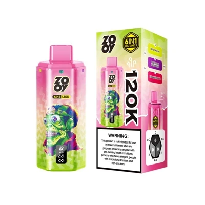 ZOOY 120K 6 IN 1 — Wegwerp-e--sigaret met hoge-capaciteit voor een ultieme mo...