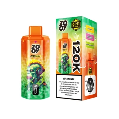 ZOOY 120K 6IN1: Premium wegwerp-e--sigaretten met meerdere-smaken voor gebrui...