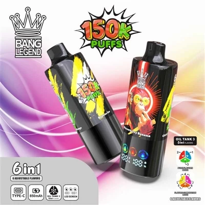 BANG LEGEND 150K PUFFS VAPE — Een nieuwe maatstaf voor hoogwaardige wegwerp-E...