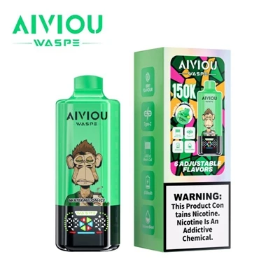 WASPE Aiviou 6 in 1 150K Puffs wegwerpvape – hoge-capaciteit, multifunctionel...
