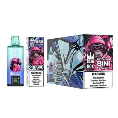 BANG BOX 200K wegwerpvape – de voorkeurskeuze voor hoge capaciteit, oplaadbaa...