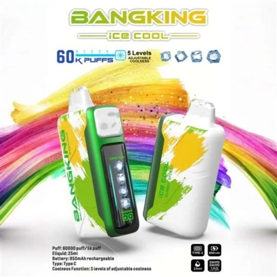 BANGKING ICE King COOL 60K: een nieuwe maatstaf voor wegwerp-e--sigaretten.