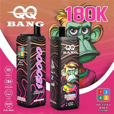 QQ BANG 4in1 180K: Eén stick voor vier smaken, waardoor je elke dag leuk wordt!