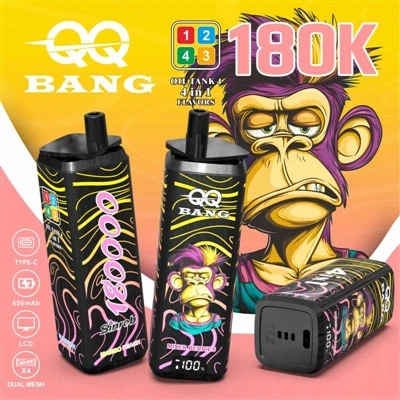 QQ BANG 180K 4in1: de ultieme vape-ervaring met vier smaken in één keer