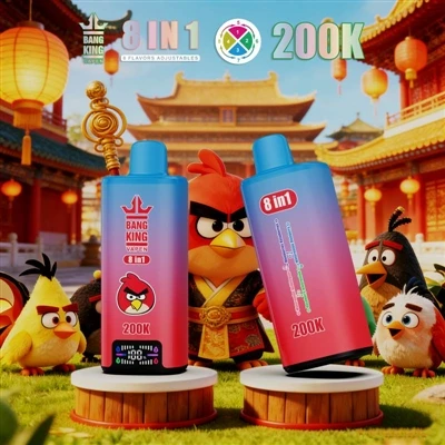 BANG KING VAPEN 200K 8IN1: de ultieme e--sigarettenervaring met meerdere smak...