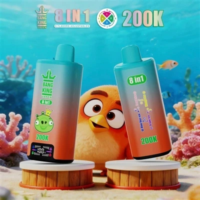 BANG KING VAPEN 200K 8IN1: de ultieme e--sigarettenervaring met meerdere smak...