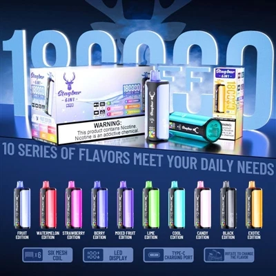Stag Bar 6in1 180K Puffs: een apparaat waar niet graag aan wordt gesleuteld, ...