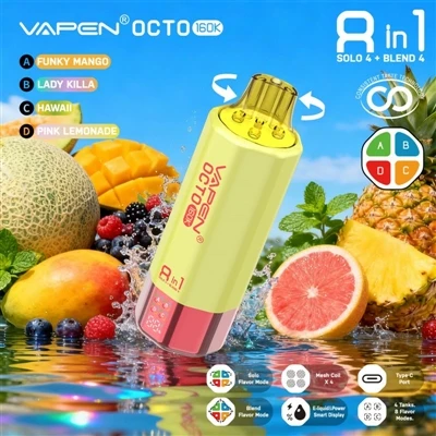 Vapen Octo 160K Puffs 8-in-1: wanneer meerdere smaken niet langer een gimmick...