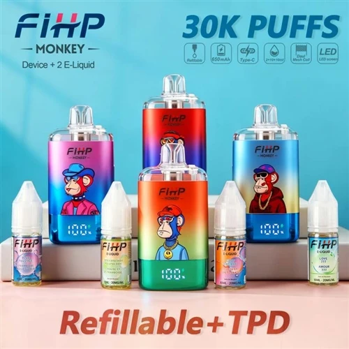 FIHP MONKEY 30K hervulbare vape: een nieuwe keuze die een lange batterijduur ...