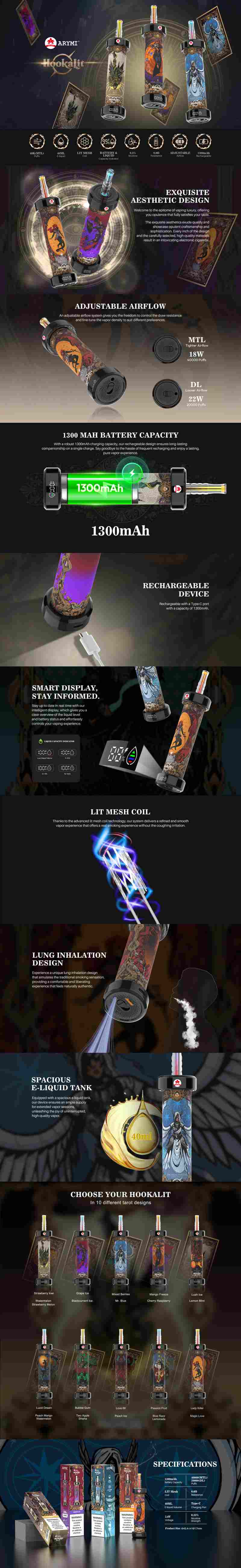 ARYMI Hookalit 40000 1